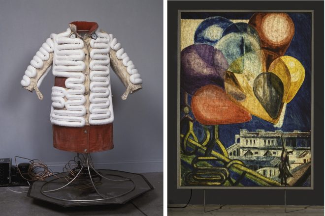 De gauche à droite : « Refigeration Coat » (1989) et « Prison Break » (2009), Ulf Rollof