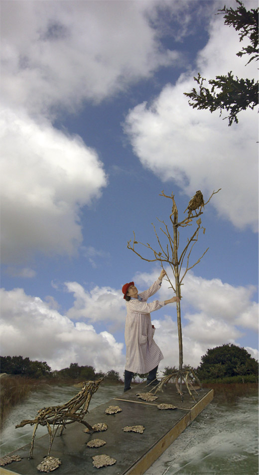 Le Corbeau et le renard, hommage à Jean de La Fontaine, bronze